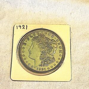 1921 Morgan Silver Dollar Coin Rare Toner
